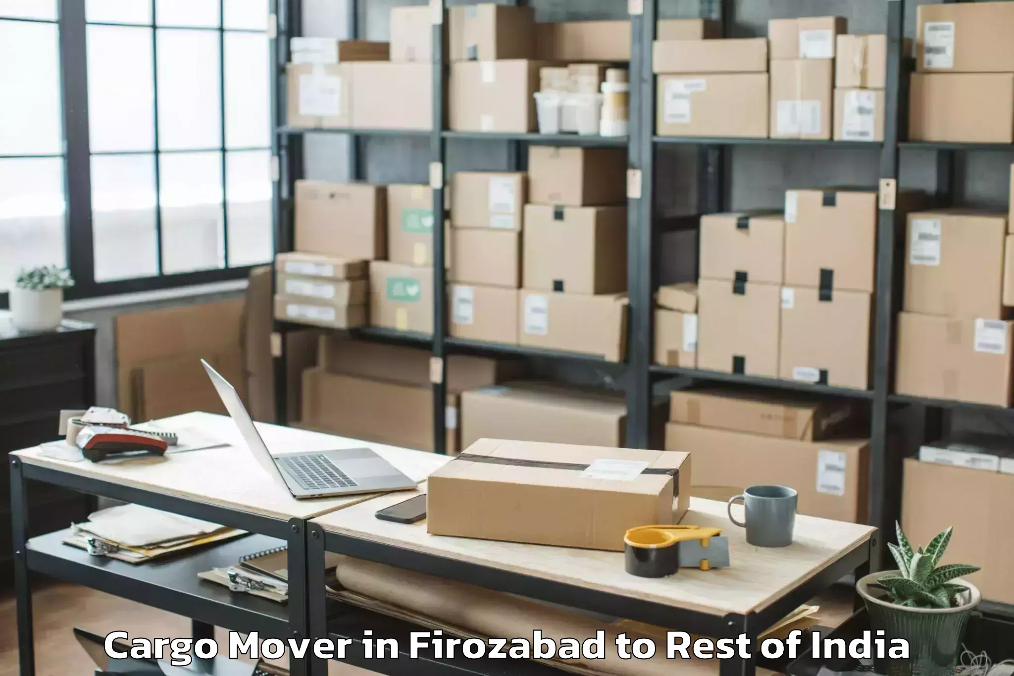 Book Firozabad to Chenani Cargo Mover Online